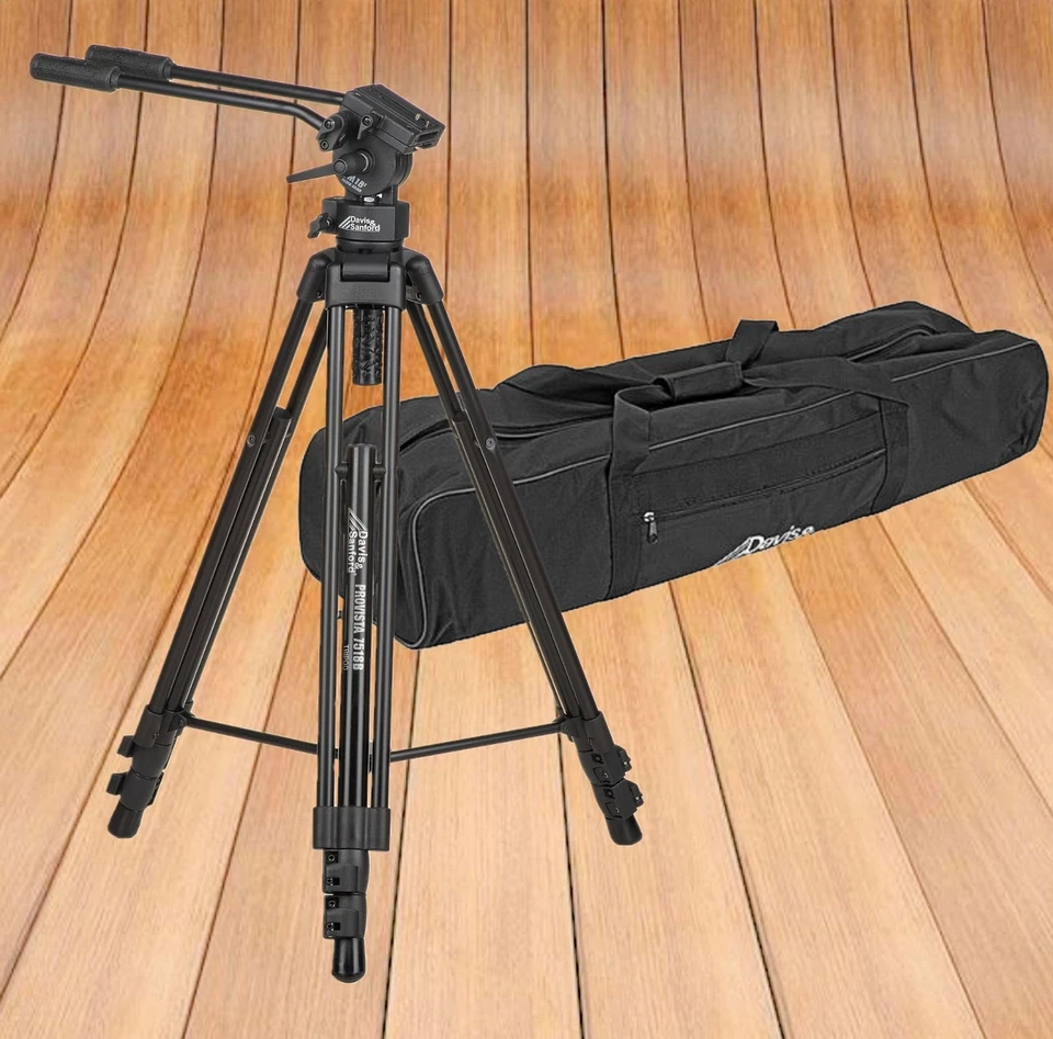 Davis & Sanford Provista 7518B Tripod With FM18 Fluid Head 18lb Capacity 28"-64" - Image 1 of 4