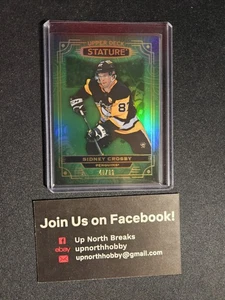 2022-23 Stature Green /99 Sidney Crosby #55 Pittsburgh Penguins - Foto 1 di 2