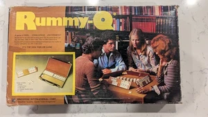 Rummy Q Tile Game Kingstone International w/ Carrying Case Vintage All Tiles Die - Picture 1 of 16