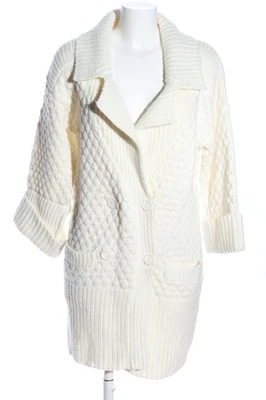 ETAM Cárdigan de ganchillo Mujeres Prendas de punto Talla EU 36 blanco puro - Imagen 1 de 4