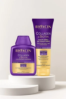 Bioxcin Collagen & Biotin Bundle – Shampoo & Conditioner Volumise & Strength - Image 1 of 3