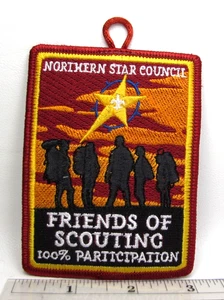 Vintage Northern Star Council Freunde der Pfadfinder Aufnäher Fort Snelling MN BSA - Bild 1 von 3