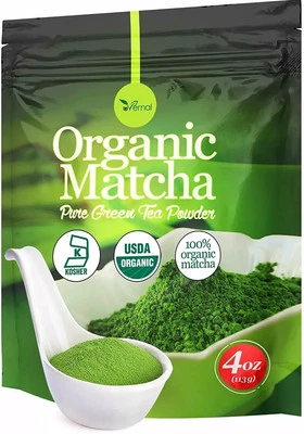 4oz Organic Matcha Powder-Energy Boost,   Focus,  Antioxidants | Pure Green Tea - Image 1 of 4