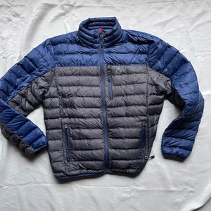 Gerry Mens Puffer Jacket Sz L Fill Power 650 Down Insulated Full Zip Lightweight - Picture 1 of 7