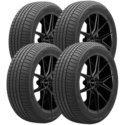 (QTY 4) 275/35R19 Bridgestone Turanza T005 100Y XL Black Wall Tires — 第 1/4 张图片