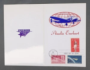 MayfairStamps US 1963 Kansas Amelia Earhart Aviation Pioneer Lockheed Folder aat - Picture 1 of 2