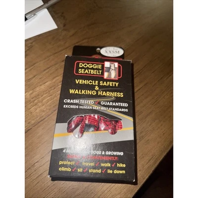 Arnés de sujeción multiuso Ruff Rider canino vehículo perro rojo XXSM 5-7 libras nuevo Foto 1 de 4