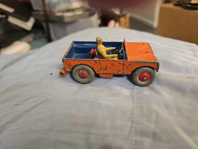 Vintage 1950's Dinky Toys Classic Land Rover  340 in Orange made in England - Image 1 of 4