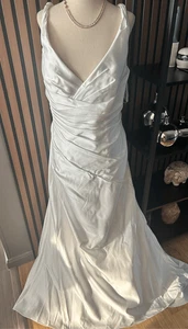 Vestido de novia David’s blanco talla 18W - Imagen 1 de 9