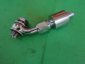 HARLEY'S CUSTOM'S CHOPPERS UNIVERSAL CHROME REAR BRAKE TEE W/90 D FITTINGS - Picture 1 of 5