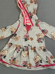 Matilda Jane grau & rosa rosa Kapuzenpullover 6-12M - Bild 1 von 3