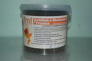FMF Goldfisch & Ornamentalen Premier + Teich Fischfutter 1 Kilo Eimer 3mm - Imagen 1 de 2