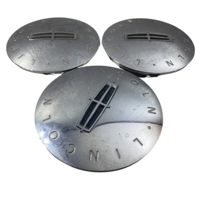 Lincoln Navigator LT 2005 2006 cromo OEM tapa central P/N 5L74-1A096-AB juego de 3 Foto 1 de 4