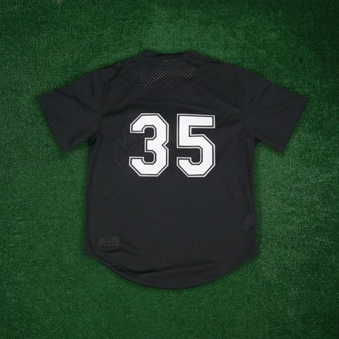 Frank Thomas Chicago White Sox M&N Men's Black Coop Batting Practice  Jersey Cover
