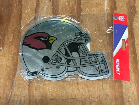 Arizona Cardinals FOREVER COLLECTIBLES MAGNET FOR CAR HELMET SHAPE CHROME Cover