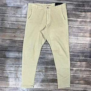 Pantalones Adam Mar Calce Ajustado Cómodos Elastizados Chinos 30x30 Hombres Beige Hecho en EE. UU. Huckberry - Imagen 1 de 11