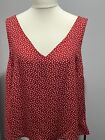 BNWT Ladies Roman Red Spot V Neck Camisole - Size 18