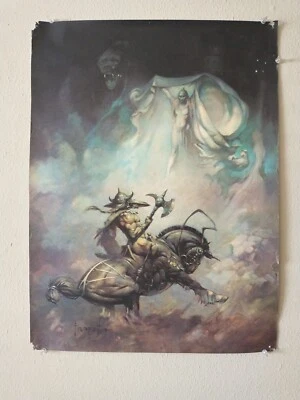 Póster litográfico vintage de la aparición de Frank Frazetta Foto 1 de 4