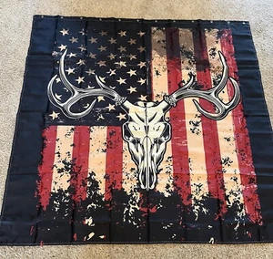 NUEVO Cortina de Ducha Diseño Bandera Americana EE. UU. Baño Decoración Baño + 12 Ganchos - Imagen 1 de 6