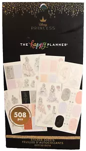 Fogli Adesivi Happy Planner Principesse Disney Colori Pastello 508 Pezzi - Foto 1 di 4