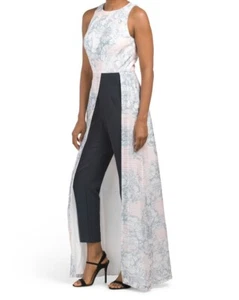 KAY UNGER Dakota Walk Thru Jumpsuit mit Blumen (Größe 8) - Bild 1 von 3