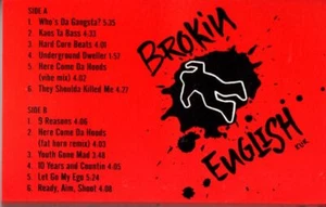 Brokin English Klik Self Titled S/T PROMO ADVANCE DEMO Cassette Tape Hiphop Rap - Foto 1 di 2