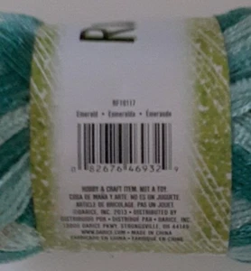 1 NOS Yarn Skein of Ruffles Yarn by Darice Emerald 3.5 Oz RF19117 - Picture 1 of 2