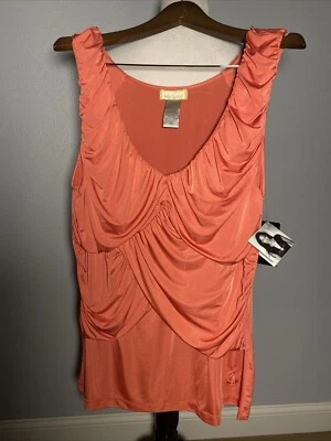 Tanque Baby Phat Vintage Naranja Talla 2X Cortina Y2K Foto 1 de 4