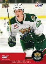 2021-22 Upper Deck CHL Exclusives #140 Michal Gut 013/100