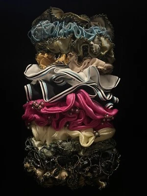 Vintage Hair Scrunchies- Four Pack Randomized - Image 1 of 4