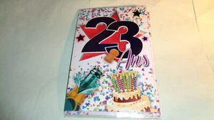 CARTE -  ANNIVERSAIRE - 23 ANS  - CARTE + ENVELOPPE - N°150 - Bild 1 von 3