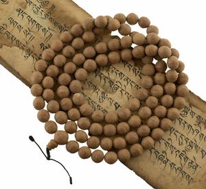 Mala tibétain Bodhi authentique Arbre de Bouddha Perle Ø 16mm Meditation # 5956 - Picture 1 of 3