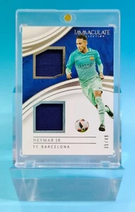 2017 Immaculate Barcelona Neymar JR Dual Patch 35/49 - Picture 1 of 2