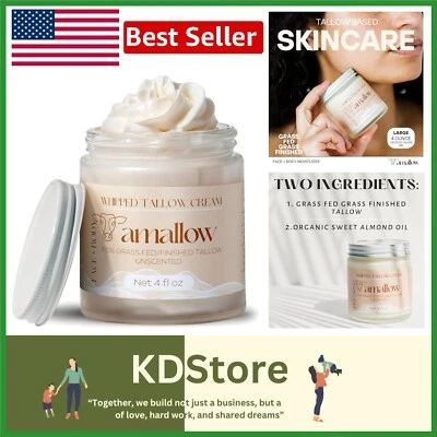 Luxurious Whipped Beef Tallow Lotion for Deep Moisture - Unscented, 4 FL. oz. - image 1 of 4