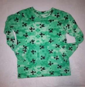 Camisa de manga larga verde Minecraft Creeper para niños talla 4 - Imagen 1 de 3