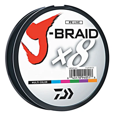 Daiwa J-Braid X8 Braided Fishing Line - 165 Yards (150 M) Multi-Color Line - Image 1 of 2