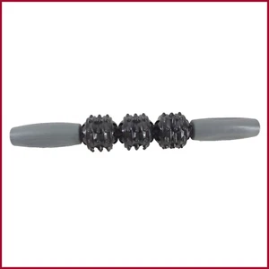 Massager Roller Plastic Handheld Back Body Muscle Stick Black & Gray Relaxation - Picture 1 of 6