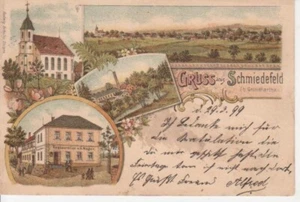 Schmiedefeld Litho Kirche Restauration gl1898 85.856 - Bild 1 von 1