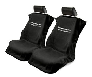 Seat Armour Universal Black Towel Front Seat Covers for Chrysler -Pair
