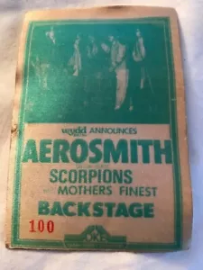Aerosmith - Scorpions - Backstage Pass - Pittsburgh Civic Arena - 27.01.78 - Bild 1 von 1