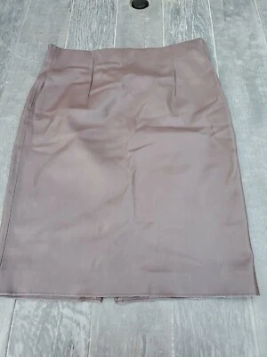 Saia de couro sintético Philosophy Republic marrom tamanho 12  - Imagem 1 de 4