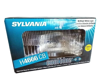Farol azul frio feixe alto/baixo-2 sistema de farol feixe selado SYLVANIA H4666CB - Imagem 1 de 4