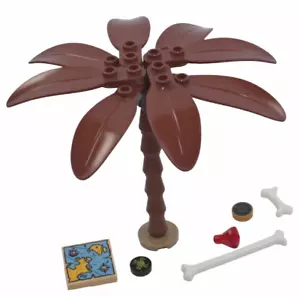 Lego Reddish Brown Palm Tree with Pirates accessories NEW!!! - Picture 1 of 1