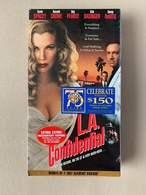 L.A. CONFIDENTIAL - KEVIN SPACEY - RUSSELL CROWE - KIM BASINGER - VHS  - Image 1 of 3