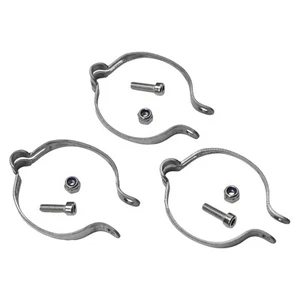 3 Pcs Bike Bicycle Frame Cable Clips Clamps Brake Hose Guides Steel Silver - Picture 1 of 57