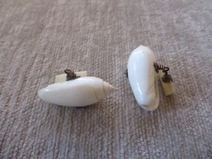 Vintage Sea Shell Wire Artisan Cuff Links - Picture 1 of 12