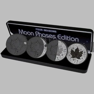 2018 Kanada Silver Maple Leaf Moon Edition Four Seasons Coin Set (BU, Box + CoA) - Bild 1 von 9