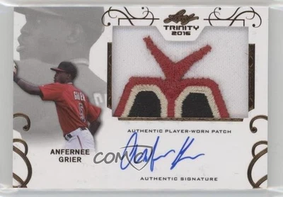 2016 Leaf Trinity Patch Auto Anfernee Grier #PA-AG1 Patch Auto - Image 1 of 2