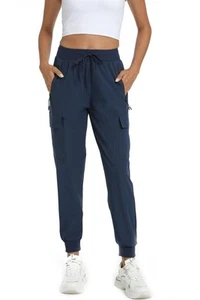 Womens Cargo Pants with Pockets-Lightweight Quick Dry Water Resistant Hiking ... - Picture 1 of 6