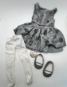 2009 American Girl Fancy Flower Outfit Dress Shoes Retired w/ Extra Leggings EXC - Picture 1 of 6